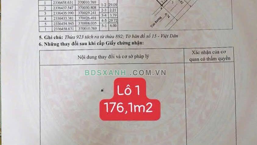 Bán Đất Phường An Sinh, TX Đông Triều 176-179m², MT 6m, Từ 5xx Tr/Lô