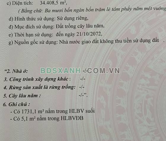 Bán 3,5ha đất Huyện Đồng Phú, Xã Đồng Tiến giá 3.5 tỷ (TL)