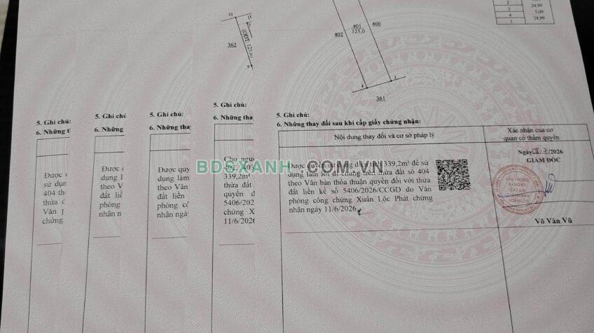 Bán đất 125m² Đường Bầu Gia Lào, P. Xuân Lộc, TX. Xuân Lộc chỉ từ 200T.